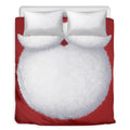 Santa Claus Beard Print Duvet Cover Bedding Set