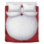 Santa Claus Beard Print Duvet Cover Bedding Set