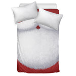 Santa Claus Beard Print Duvet Cover Bedding Set
