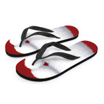 Santa Claus Beard Print Flip Flops