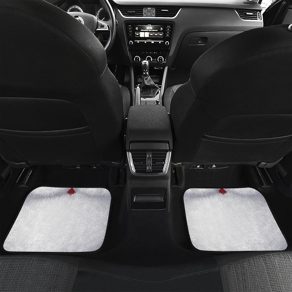 Santa Claus Beard Print Front and Back Car Floor Mats