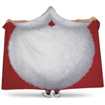 Santa Claus Beard Print Hooded Blanket
