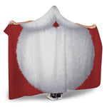Santa Claus Beard Print Hooded Blanket
