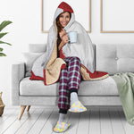 Santa Claus Beard Print Hooded Blanket