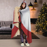 Santa Claus Beard Print Hooded Blanket