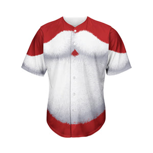 Santa Claus Beard Print Men's Baseball Jersey