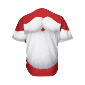 Santa Claus Beard Print Men's Baseball Jersey