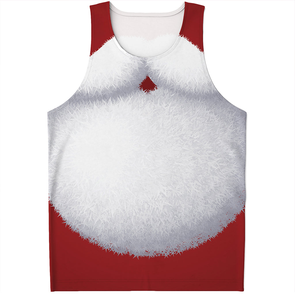 Santa Claus Beard Print Men's Tank Top