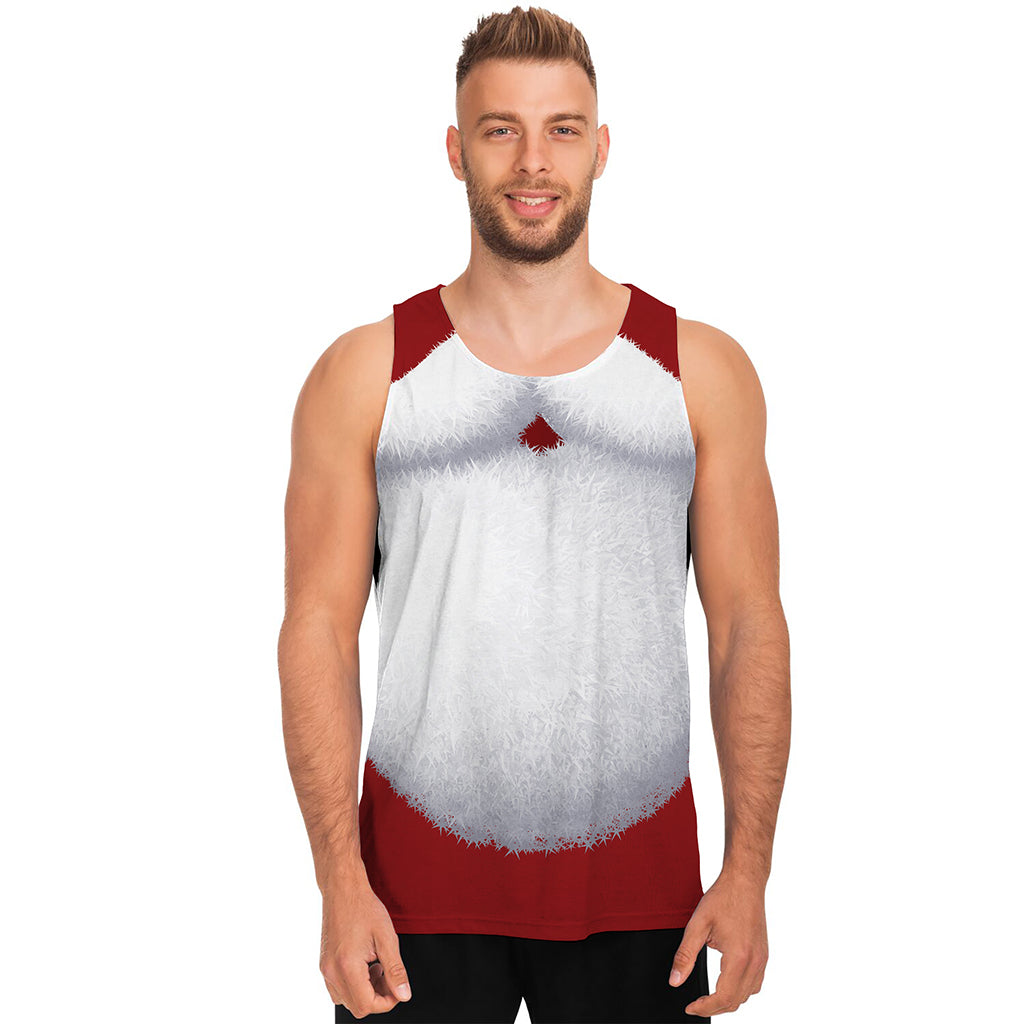 Santa Claus Beard Print Men's Tank Top