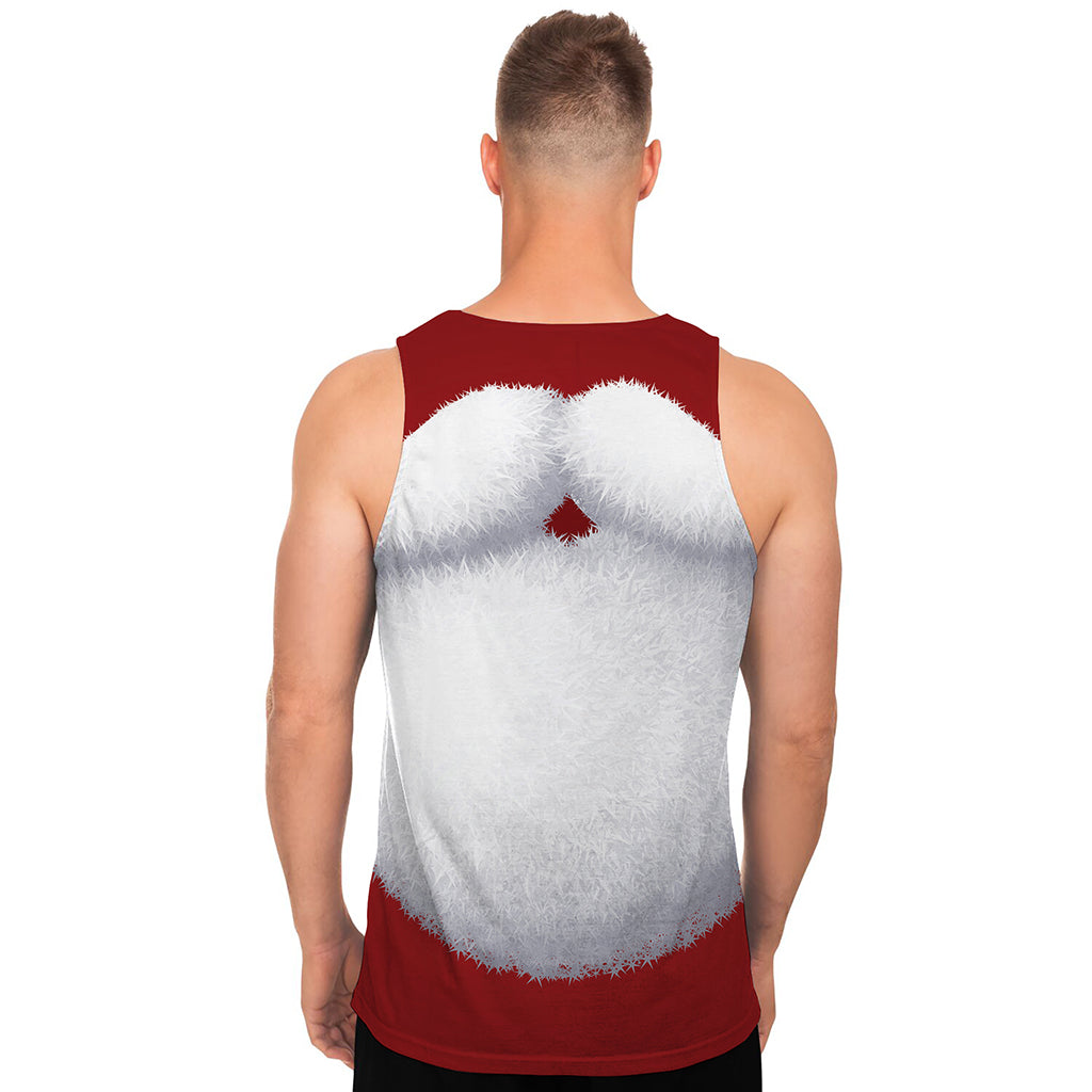 Santa Claus Beard Print Men's Tank Top