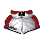 Santa Claus Beard Print Muay Thai Boxing Shorts