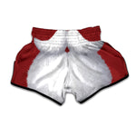 Santa Claus Beard Print Muay Thai Boxing Shorts