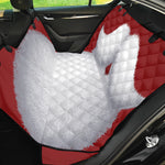 Santa Claus Beard Print Pet Car Back Seat Cover