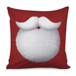 Santa Claus Beard Print Pillow Cover
