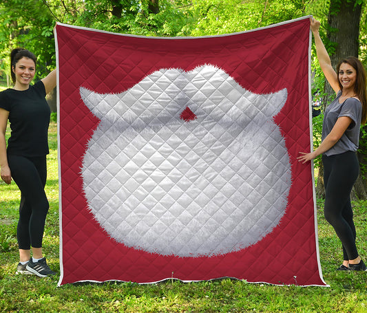 Santa Claus Beard Print Quilt