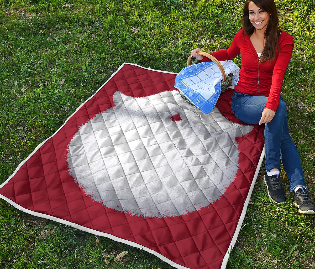 Santa Claus Beard Print Quilt