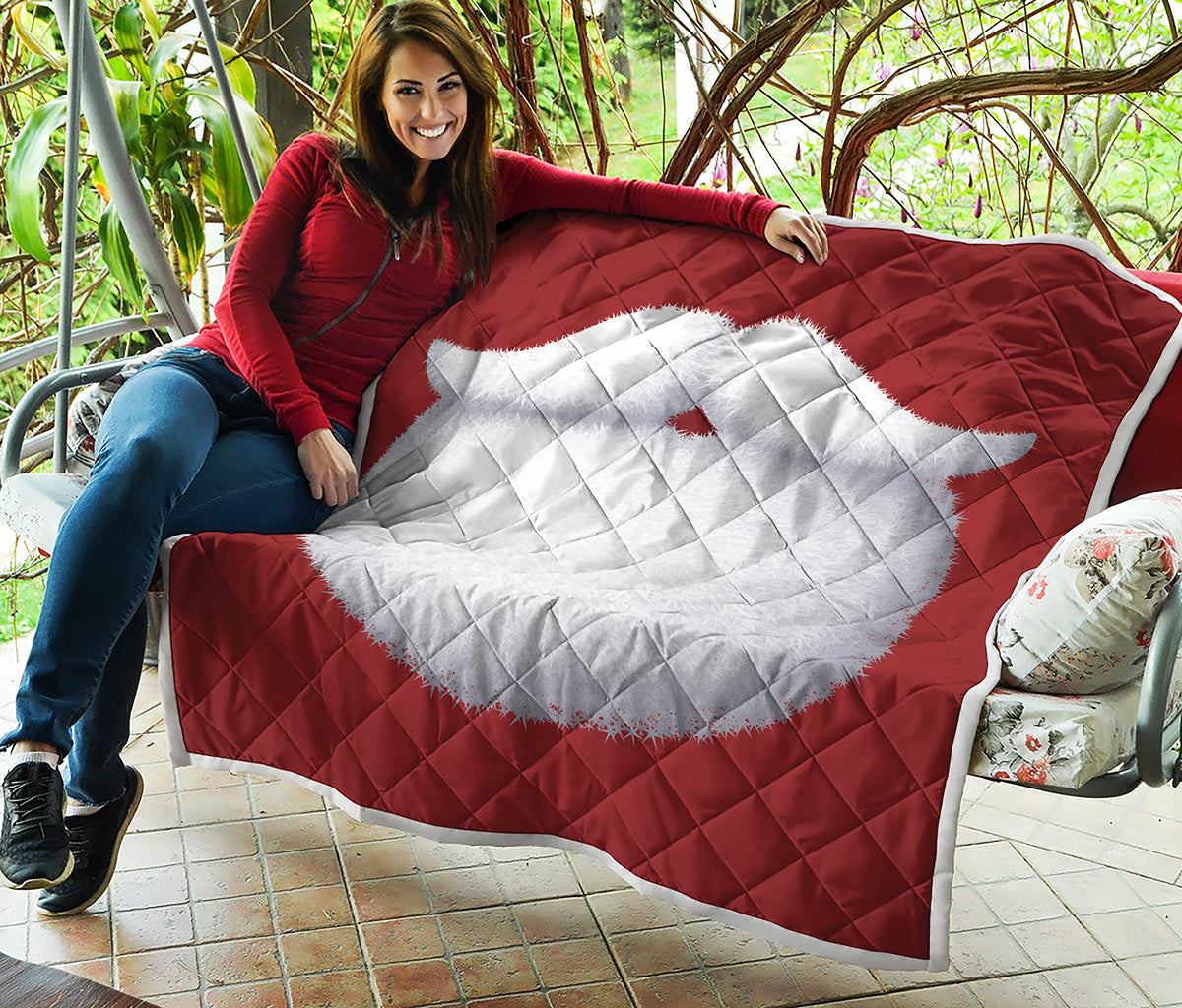 Santa Claus Beard Print Quilt