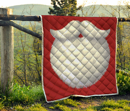 Santa Claus Beard Print Quilt