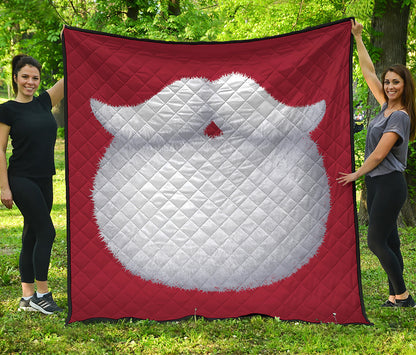 Santa Claus Beard Print Quilt