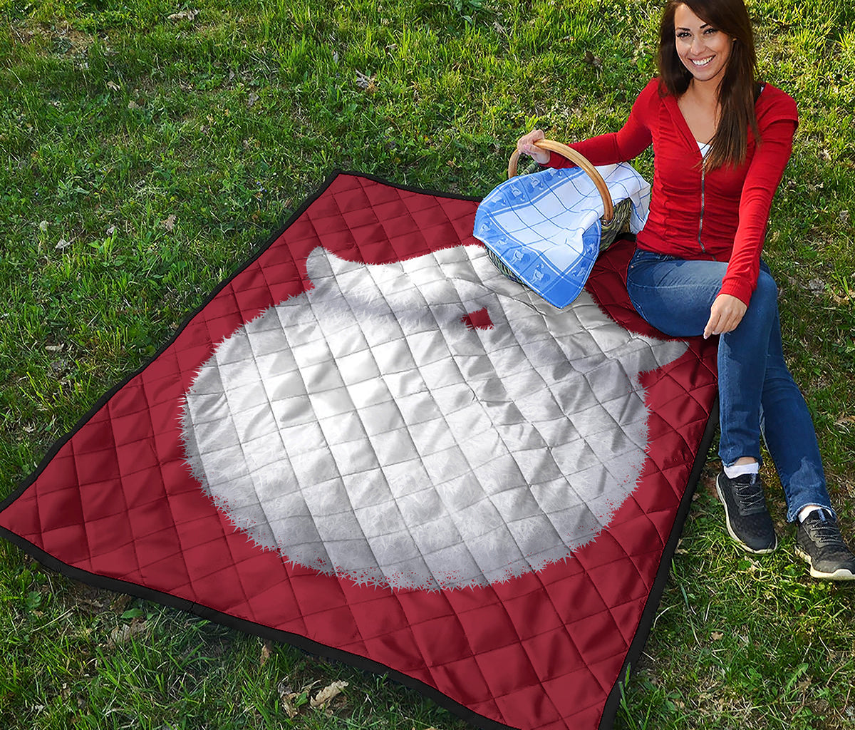 Santa Claus Beard Print Quilt