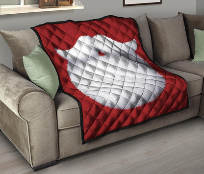 Santa Claus Beard Print Quilt