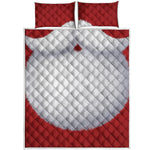 Santa Claus Beard Print Quilt Bed Set