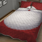 Santa Claus Beard Print Quilt Bed Set