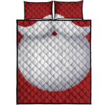 Santa Claus Beard Print Quilt Bed Set