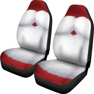 Santa Claus Beard Print Universal Fit Car Seat Covers