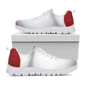 Santa Claus Beard Print White Running Shoes