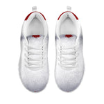 Santa Claus Beard Print White Sneakers