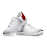 Santa Claus Beard Print White Sneakers