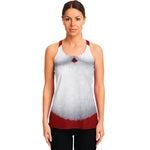 Santa Claus Beard Print Women's Racerback Tank Top