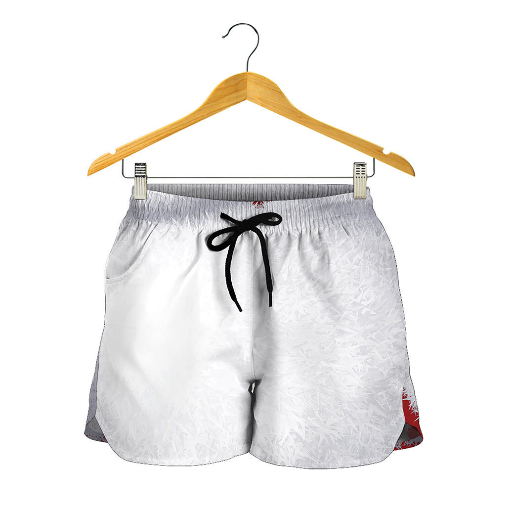 Santa Claus Beard Print Women's Shorts