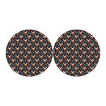 Santa Claus Deer Pattern Print Car Coasters