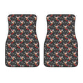 Santa Claus Deer Pattern Print Front Car Floor Mats