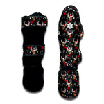 Santa Claus Deer Pattern Print Muay Thai Shin Guard