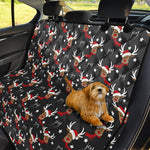 Santa Claus Deer Pattern Print Pet Car Back Seat Cover
