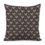 Santa Claus Deer Pattern Print Pillow Cover