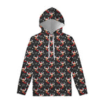 Santa Claus Deer Pattern Print Pullover Hoodie