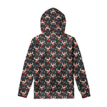 Santa Claus Deer Pattern Print Pullover Hoodie