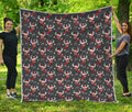 Santa Claus Deer Pattern Print Quilt