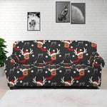 Santa Claus Deer Pattern Print Sofa Cover