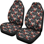 Santa Claus Deer Pattern Print Universal Fit Car Seat Covers