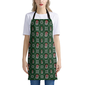 Santa Claus Knitted Pattern Print Apron