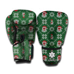 Santa Claus Knitted Pattern Print Boxing Gloves