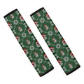 Santa Claus Knitted Pattern Print Car Seat Belt Covers