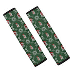 Santa Claus Knitted Pattern Print Car Seat Belt Covers
