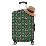 Santa Claus Knitted Pattern Print Luggage Cover