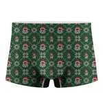 Santa Claus Knitted Pattern Print Men's Boxer Briefs